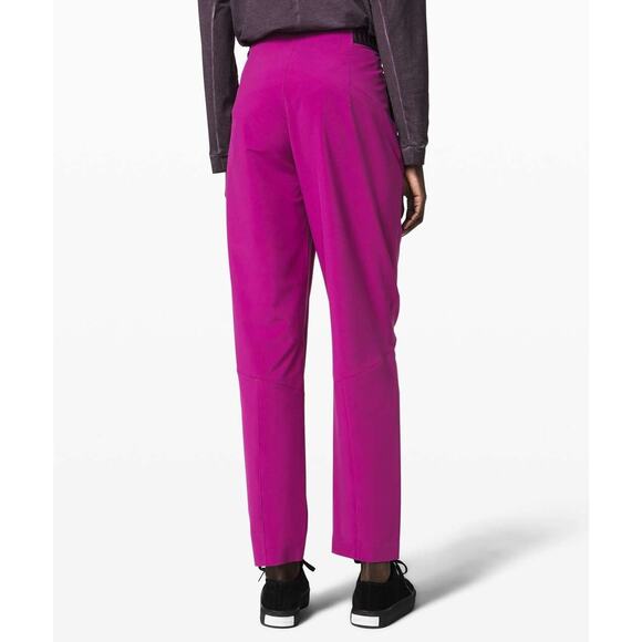 Lululemon Pants Womens 10 Purple Esker Straight HighRise Adjustable Waist Office - Picture 5 of 7